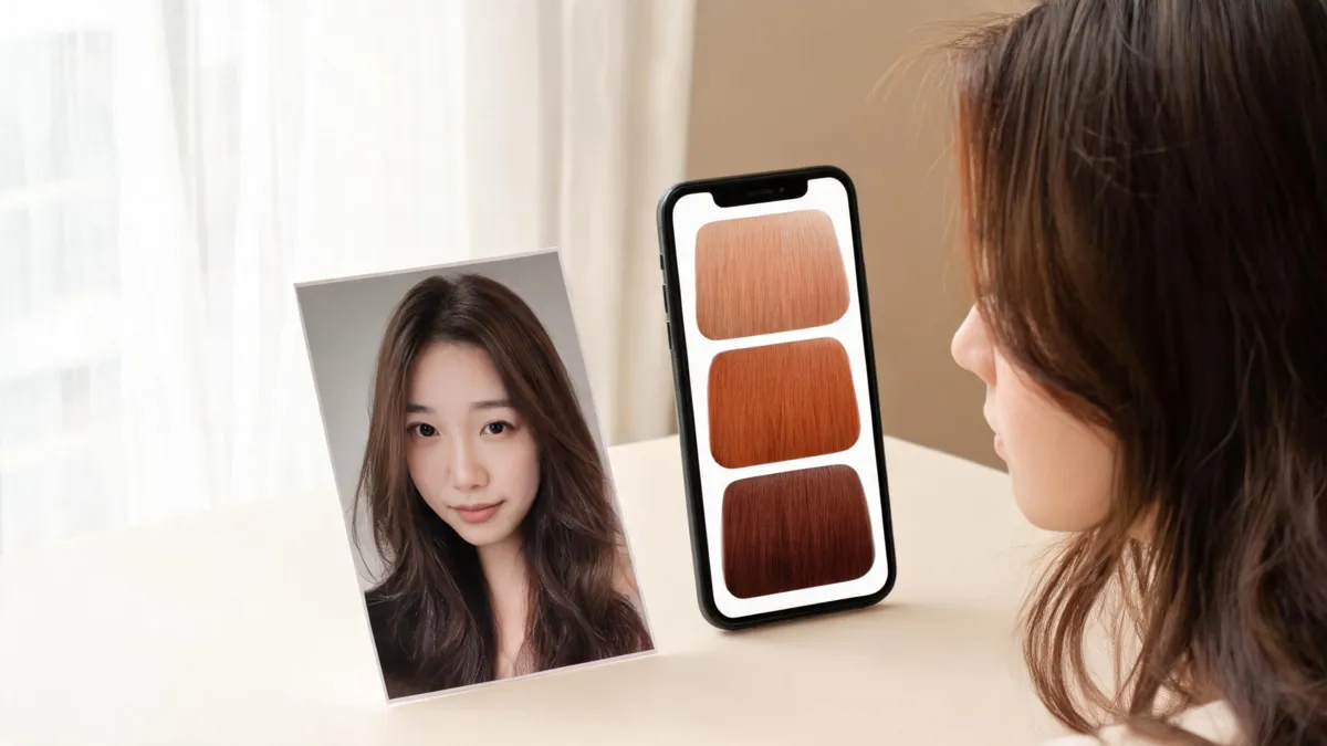 Ginger Hair Color Filter: Compare Light, Natural & Deep Ginger Before Dyeing