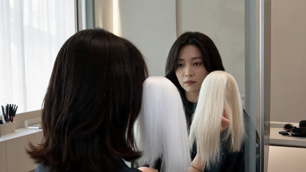 White Hair Filter: Compare Snow, Icy, and Pearl White Before Bleaching