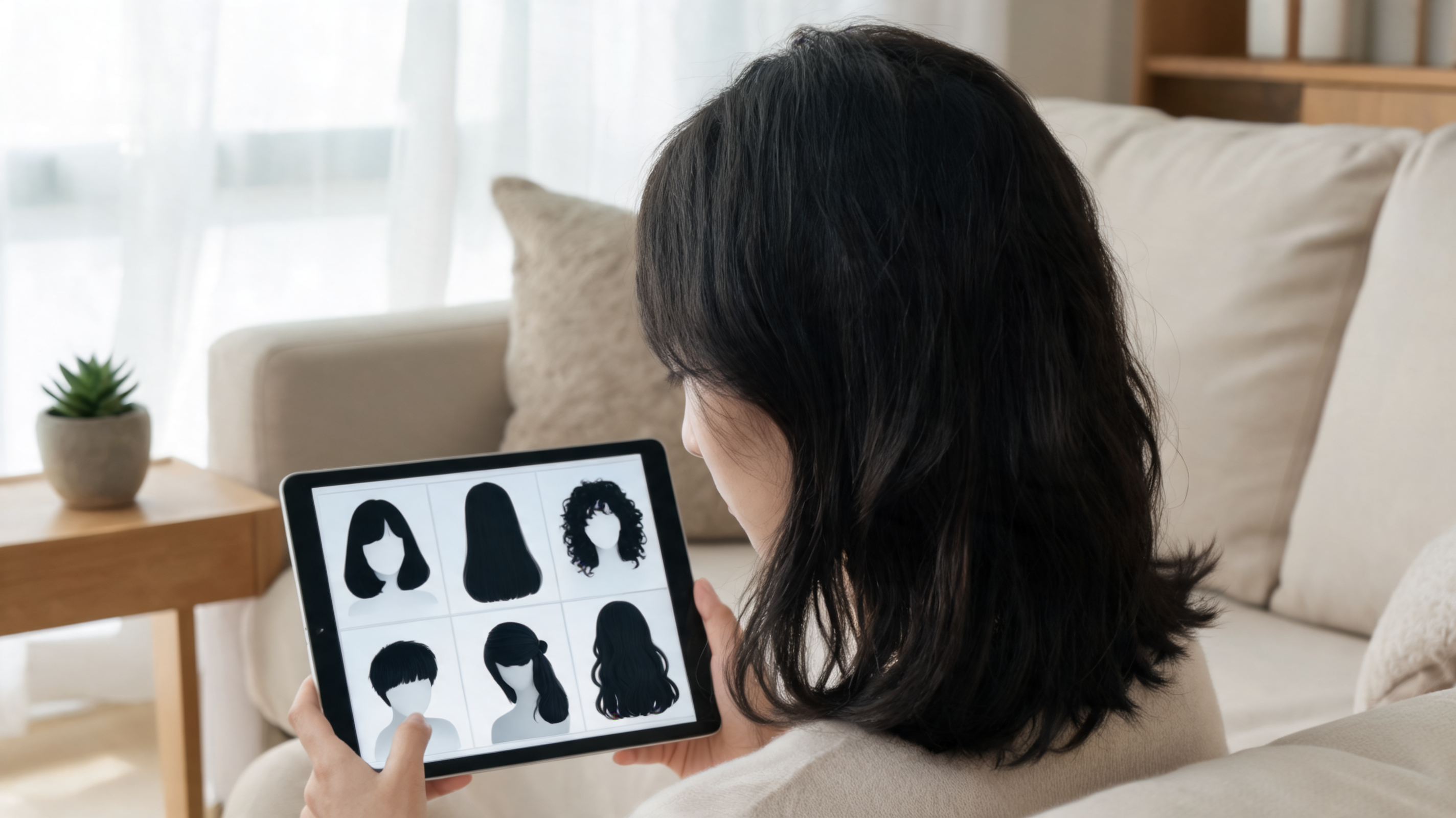 髪型シミュレーション:AIで似合う髪型を試す前の写真チェック