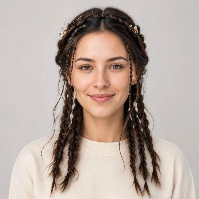 Bohemian Braids hairstyle preview