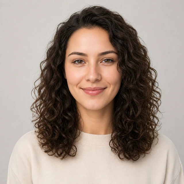 Curly hairstyle preview