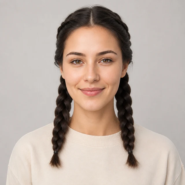 Double Dutch Braids hairstyle preview