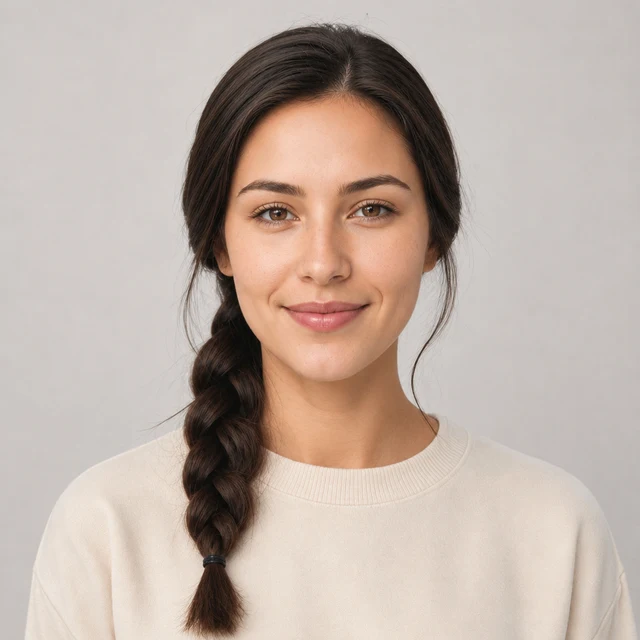French Braid hairstyle preview