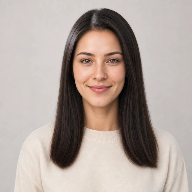 Straight hairstyle preview