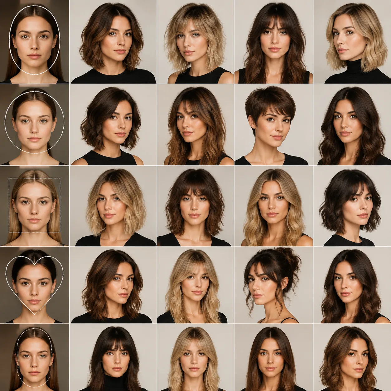 Best Haircuts for Each Face Shape: Preview Before You Decide