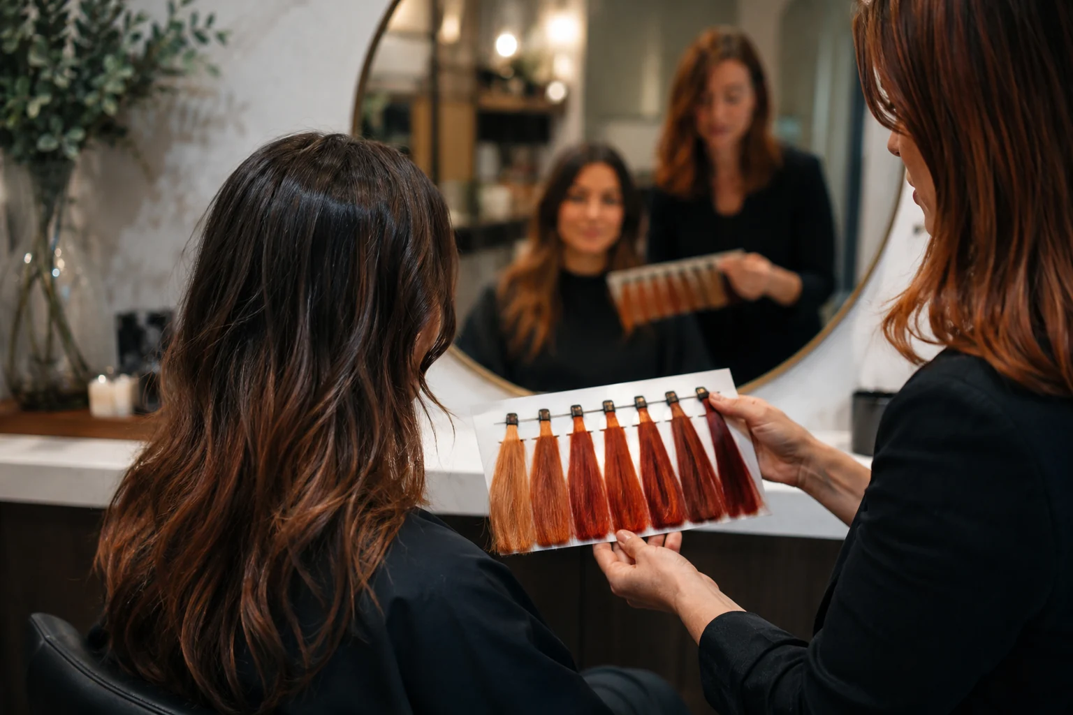 Copper vs Red Hair: Preview Warm Hair Colors on Your Face
