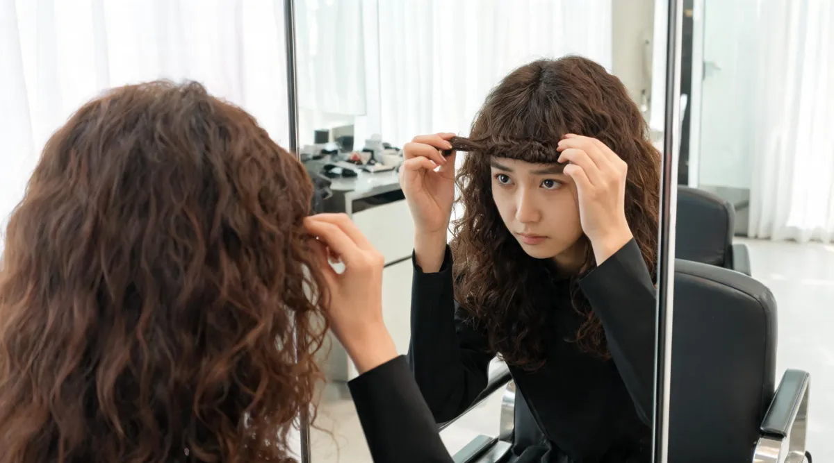 Curly Bangs Filter: Preview Fringe With Your Natural Texture