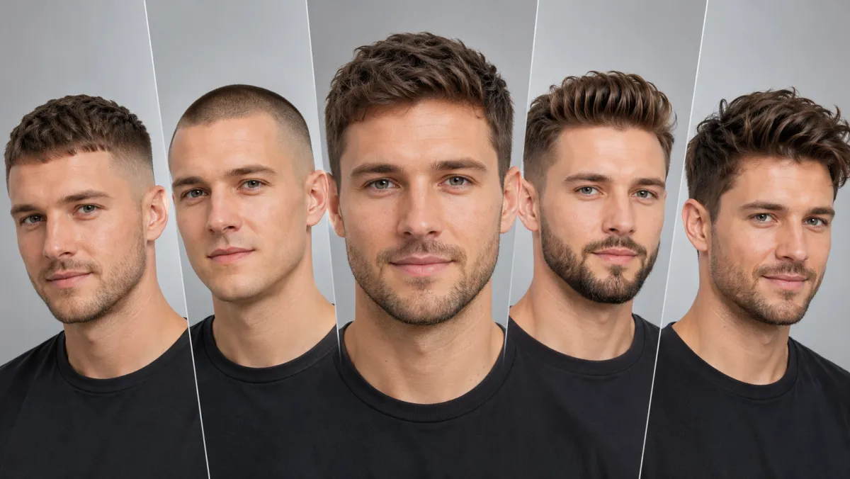 Men's Hairstyle Try-On: Preview a New Cut & Beard