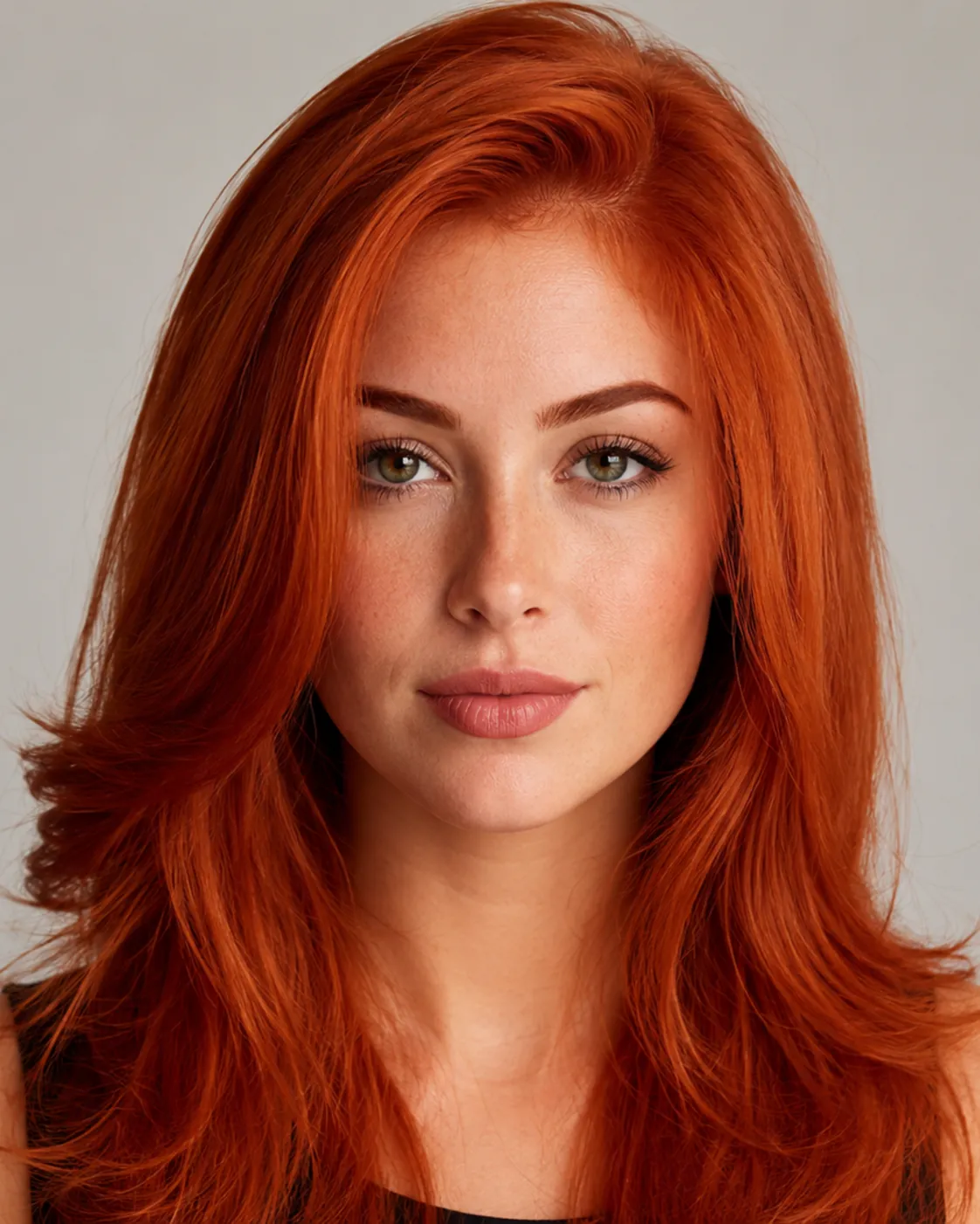 Ginger hair filter preview with rich russet deep ginger hair on a man