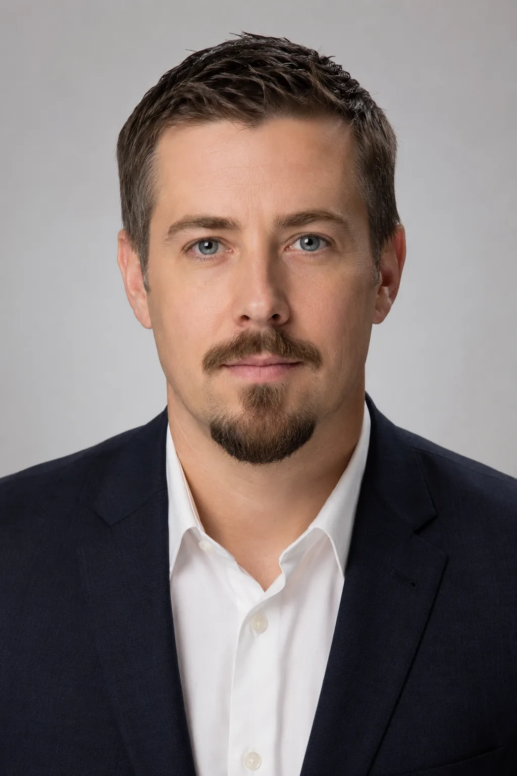 Goatee filter preview adding a Van Dyke goatee to a man's face