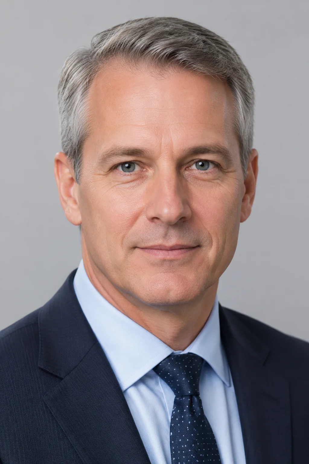 No beard filter result showing a mature man clean-shaven with his beard fully removed